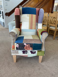 Patchwork High seat fireside chair [sale]