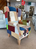 Patchwork High seat fireside chair [sale]