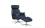 Madrid Swivel Chair With Foot Stool