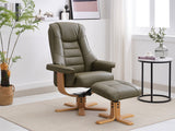 Palermo Swivel Chair with Stool [Sale]