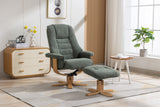 Palermo Swivel Chair with Stool