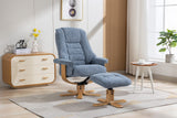 Palermo Swivel Chair with Stool