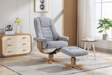 Palermo Swivel Chair with Stool