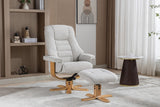 Palermo Swivel Chair with Stool [Sale]