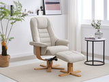 Palermo Swivel Chair with Stool