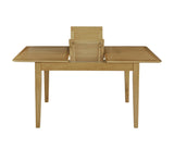 Dakota - Compact extending dining table with 4 Ladderback chairs.